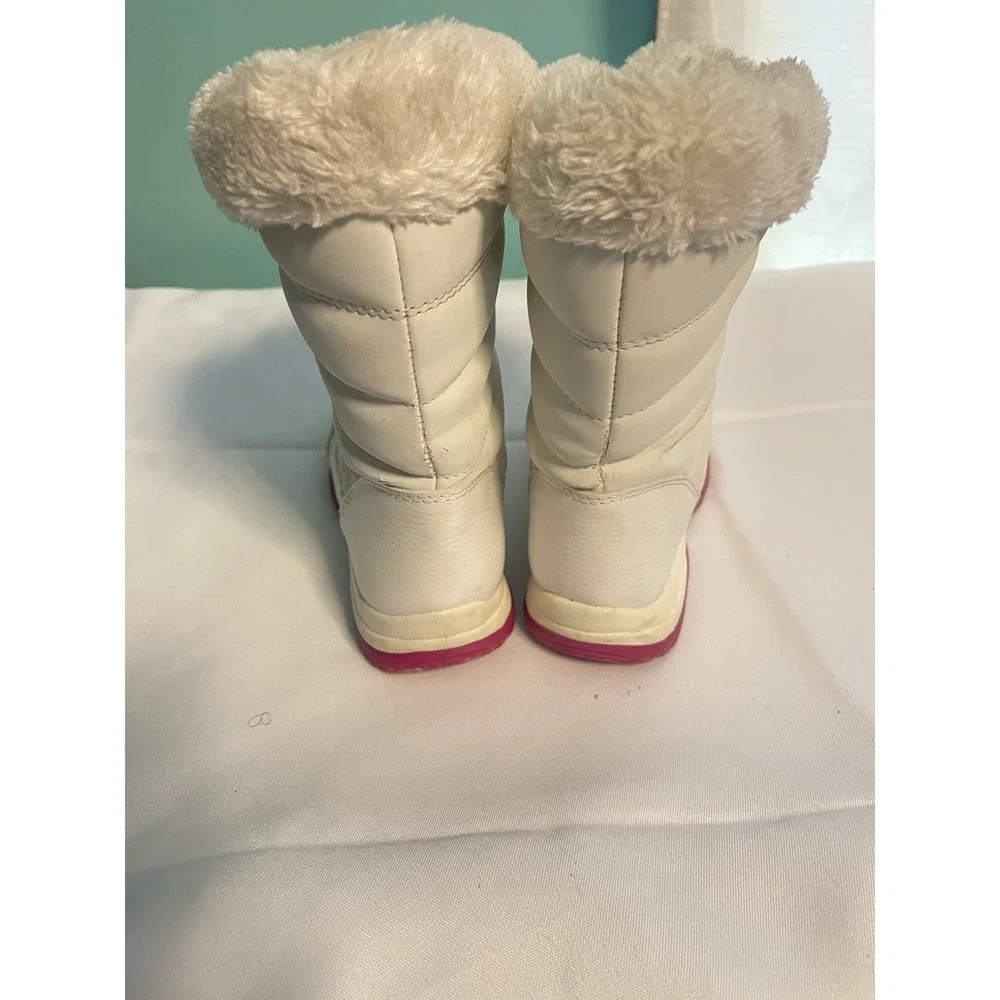 Quest Winter White Thinilate boots Kids‎ Size 3 Bin3